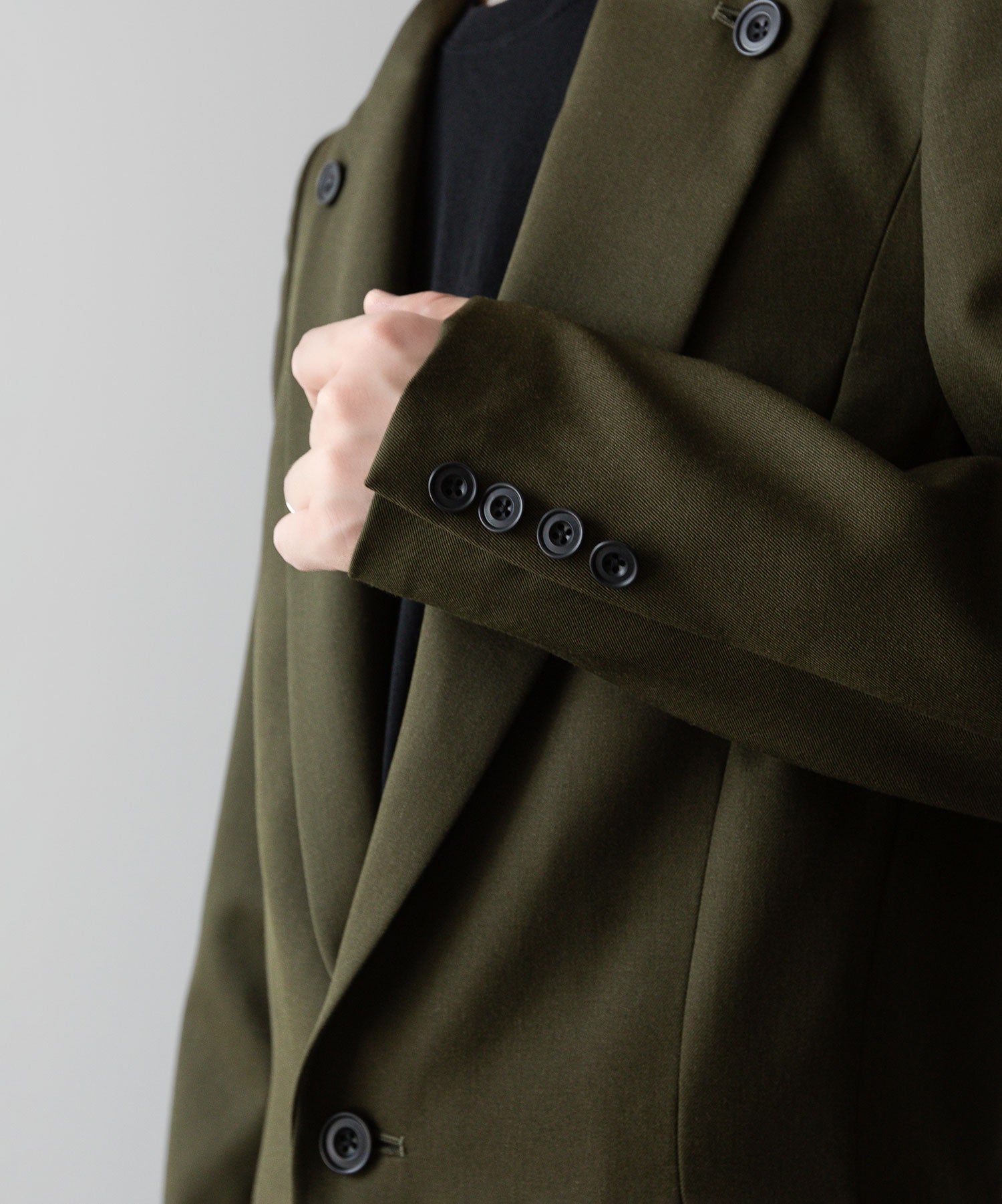 ato(アトウ)のLAPEL BUTTONED JACKET - KHAKIの公式通販サイトsession福岡セレクトショップ