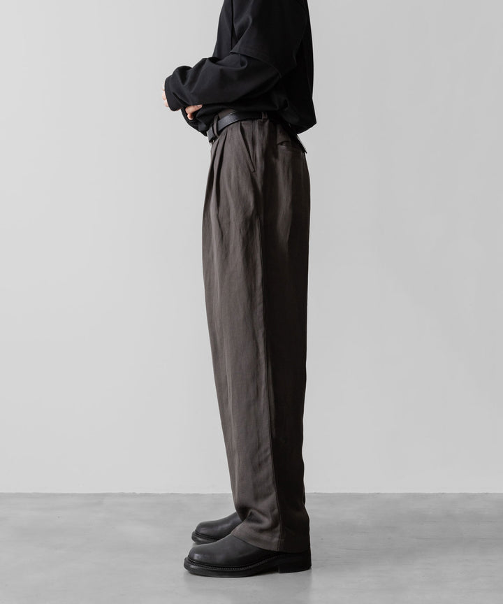 ssstein(シュタイン)のVIS/LI TWILL WIDE EASY TROUSERS - KHAKIの公式通販サイトsession福岡セレクトショップ
