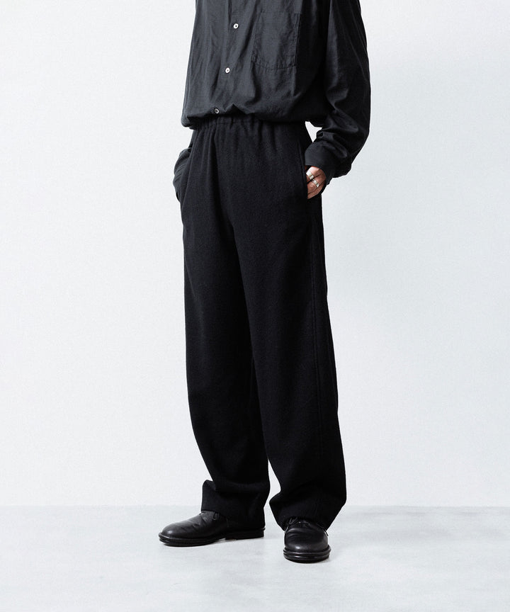 ssstein(シュタイン)のWOOL/CASHMERE FLEECE EASY TWIST TROUSERS - BLACKの公式通販サイトsession福岡セレクトショップ
