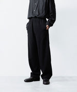 画像をギャラリービューアに読み込む, ssstein(シュタイン)のWOOL/CASHMERE FLEECE EASY TWIST TROUSERS - BLACKの公式通販サイトsession福岡セレクトショップ
