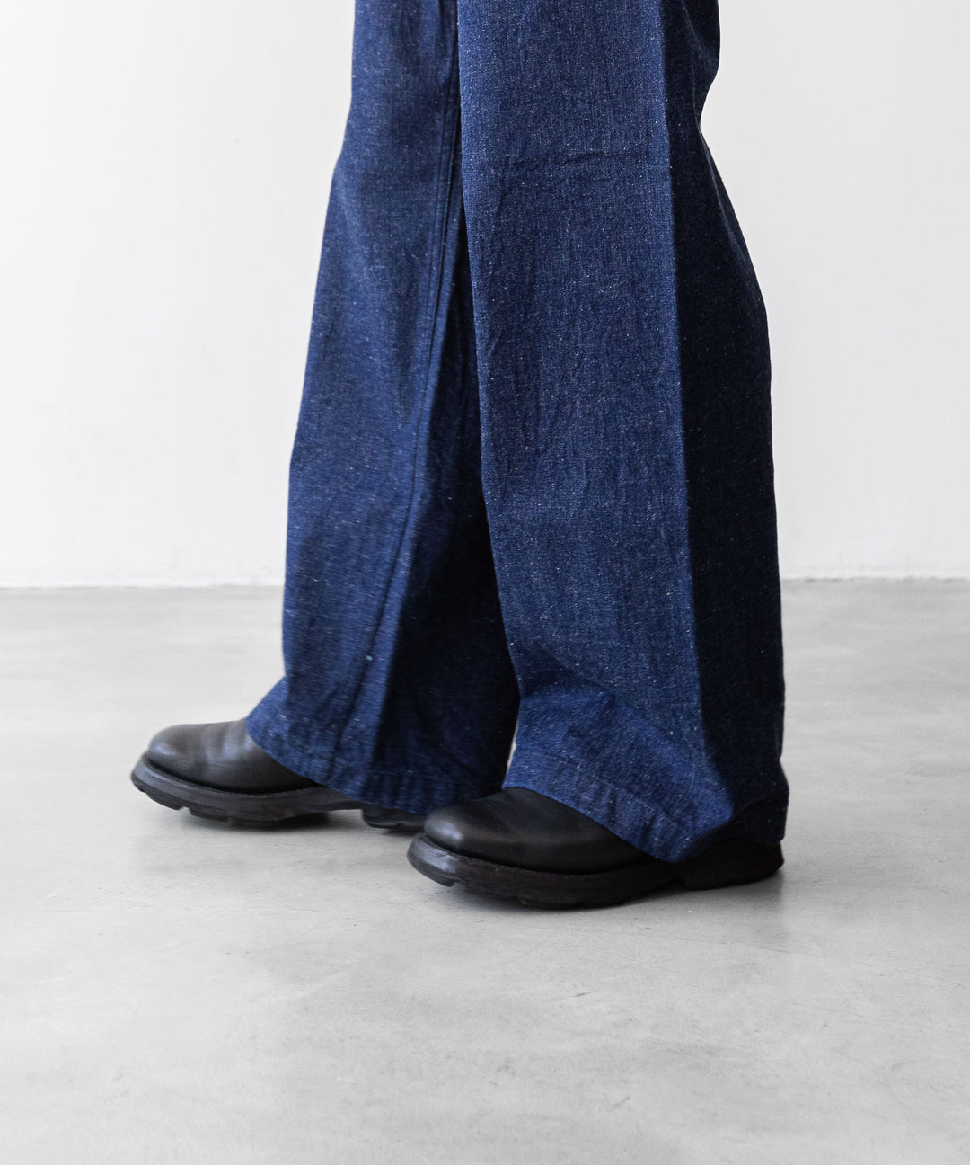 【INTÉRIM】インテリムの巻きパンツ 1940’s WW2 US.NAVY SELVEDGE NEP DENIM TROSER - NEP NAVY