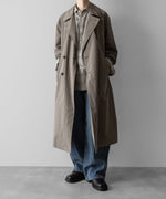 画像をギャラリービューアに読み込む, ssstein(シュタイン)のC/R CHECK OVERSIZED DOWN PAT SHIRT - TAUPE×GREY OMBREの公式通販サイトsession福岡セレクトショップ
