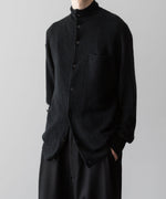 画像をギャラリービューアに読み込む, 【ANTHEM A】HAND EMBROIDERY MOHAIR NYLON CARDIGAN - BLACK
