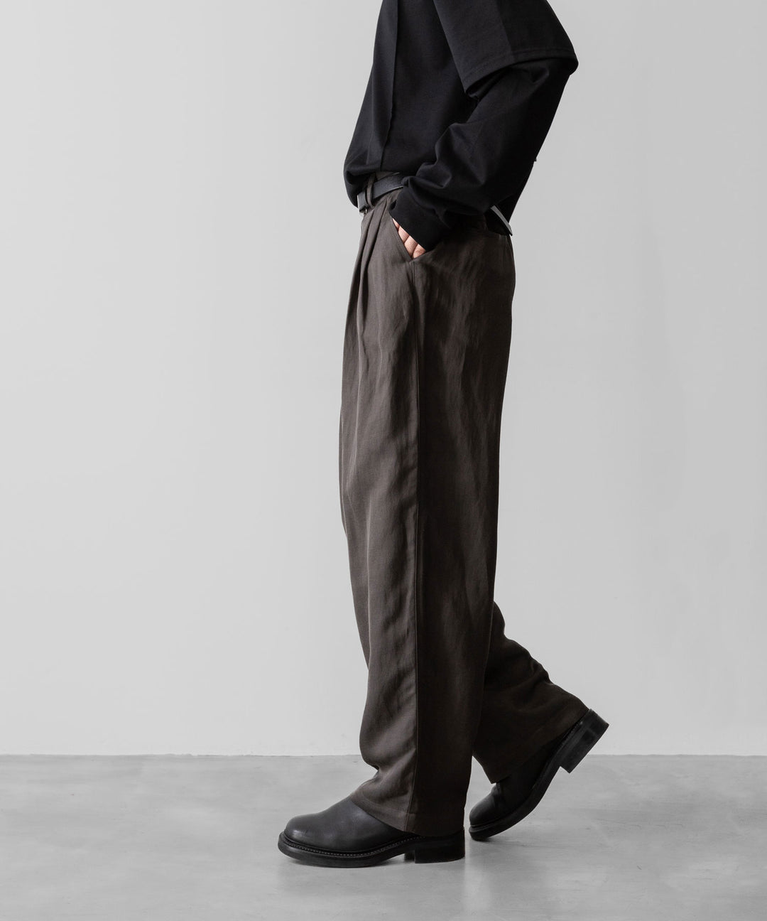 ssstein(シュタイン)のVIS/LI TWILL WIDE EASY TROUSERS - KHAKIの公式通販サイトsession福岡セレクトショップ