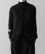 画像をギャラリービューアに読み込む, 【ANTHEM A】HAND EMBROIDERY MOHAIR NYLON CARDIGAN - BLACK
