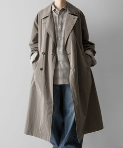 ssstein(シュタイン)のC/R CHECK OVERSIZED DOWN PAT SHIRT - TAUPE×GREY OMBREの公式通販サイトsession福岡セレクトショップ