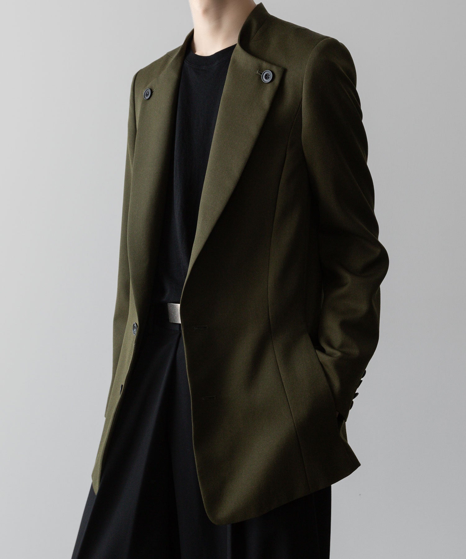 ato(アトウ)のLAPEL BUTTONED JACKET - KHAKIの公式通販サイトsession福岡セレクトショップ