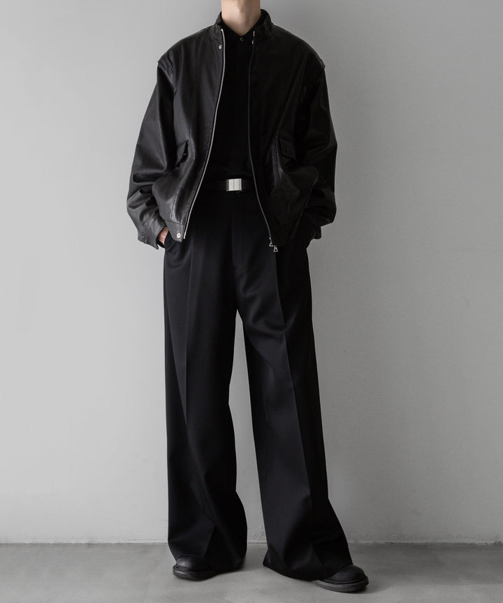 stein(シュタイン)の24SSコレクションEXTRA WIDE TROUSERS のBLACK sessionセッション福岡セレクトショップ 公式通販サイト  
