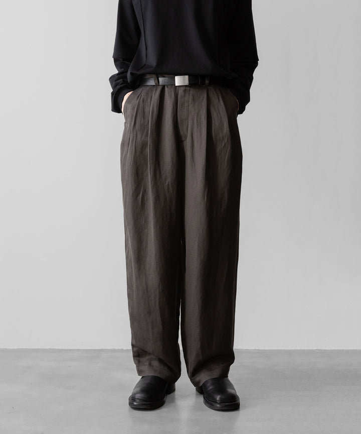 ssstein(シュタイン)のVIS/LI TWILL WIDE EASY TROUSERS - KHAKIの公式通販サイトsession福岡セレクトショップ