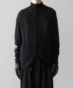 画像をギャラリービューアに読み込む, 【ANTHEM A】HAND EMBROIDERY MOHAIR NYLON CARDIGAN - BLACK
