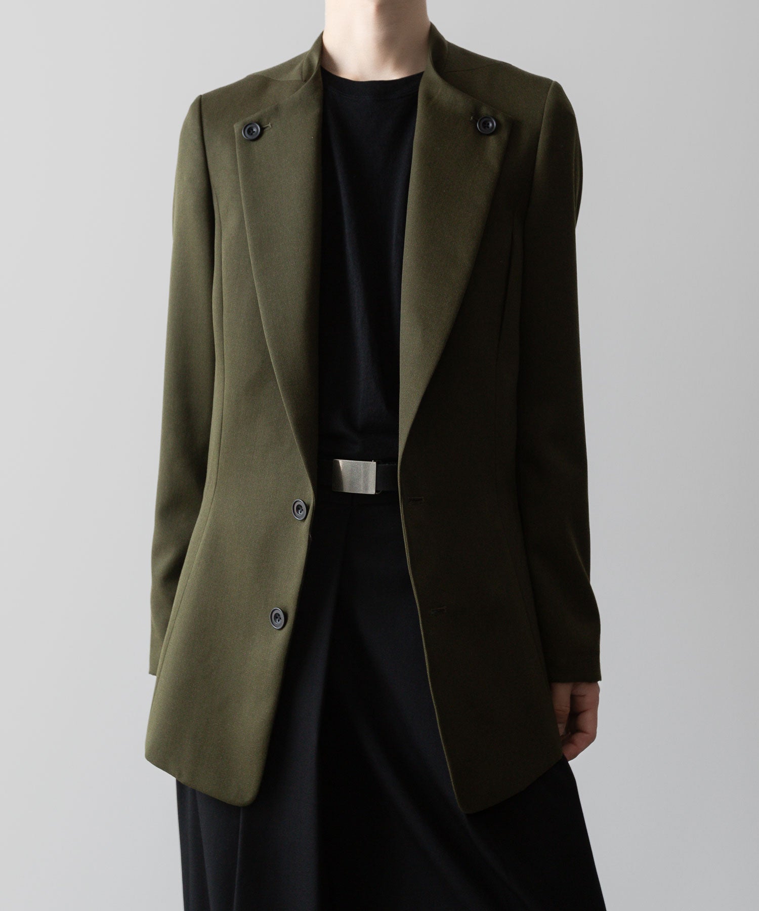 ato(アトウ)のLAPEL BUTTONED JACKET - KHAKIの公式通販サイトsession福岡セレクトショップ