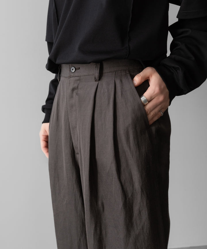 ssstein(シュタイン)のVIS/LI TWILL WIDE EASY TROUSERS - KHAKIの公式通販サイトsession福岡セレクトショップ