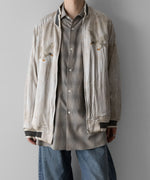 画像をギャラリービューアに読み込む, ssstein(シュタイン)のC/R CHECK OVERSIZED DOWN PAT SHIRT - TAUPE×GREY OMBREの公式通販サイトsession福岡セレクトショップ
