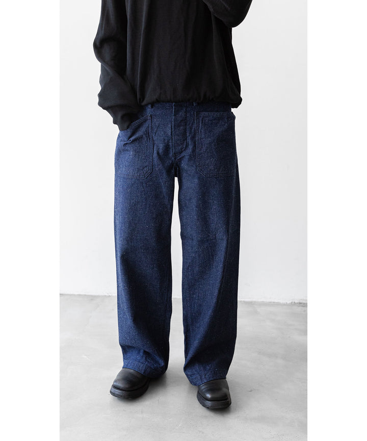 【INTÉRIM】インテリムの巻きパンツ 1940’s WW2 US.NAVY SELVEDGE NEP DENIM TROSER - NEP NAVY