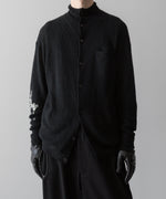 画像をギャラリービューアに読み込む, 【ANTHEM A】HAND EMBROIDERY MOHAIR NYLON CARDIGAN - BLACK
