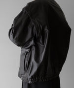 画像をギャラリービューアに読み込む, stein(シュタイン)の24SSコレクションDETACHABLE SLEEVES LEATHER BLOUSONのBLACK sessionセッション福岡セレクトショップ 公式通販サイト
