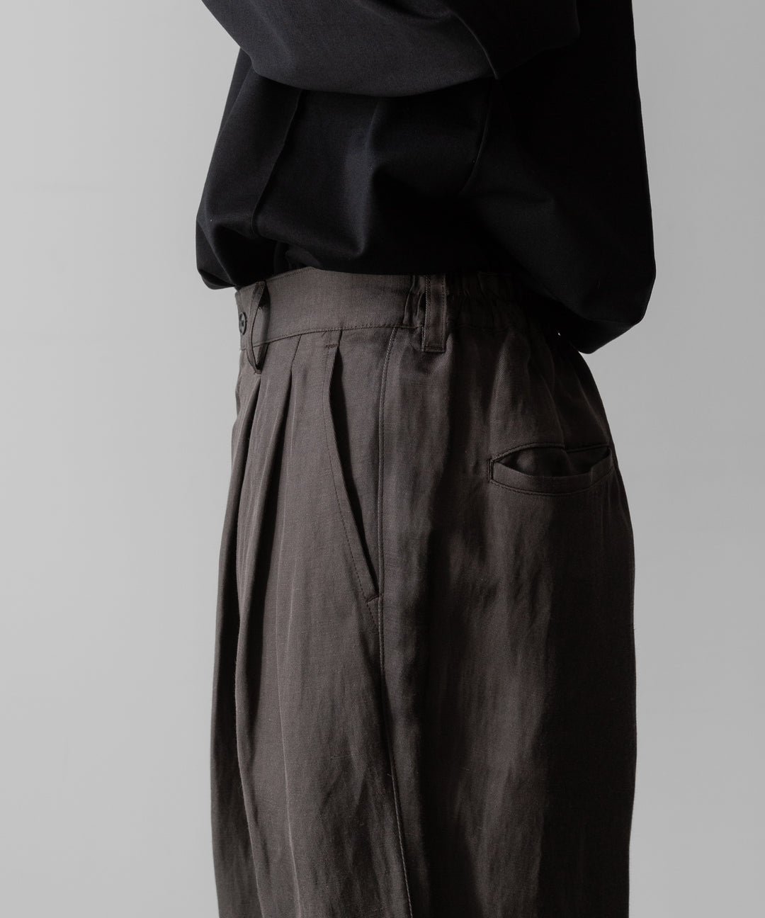 ssstein(シュタイン)のVIS/LI TWILL WIDE EASY TROUSERS - KHAKIの公式通販サイトsession福岡セレクトショップ