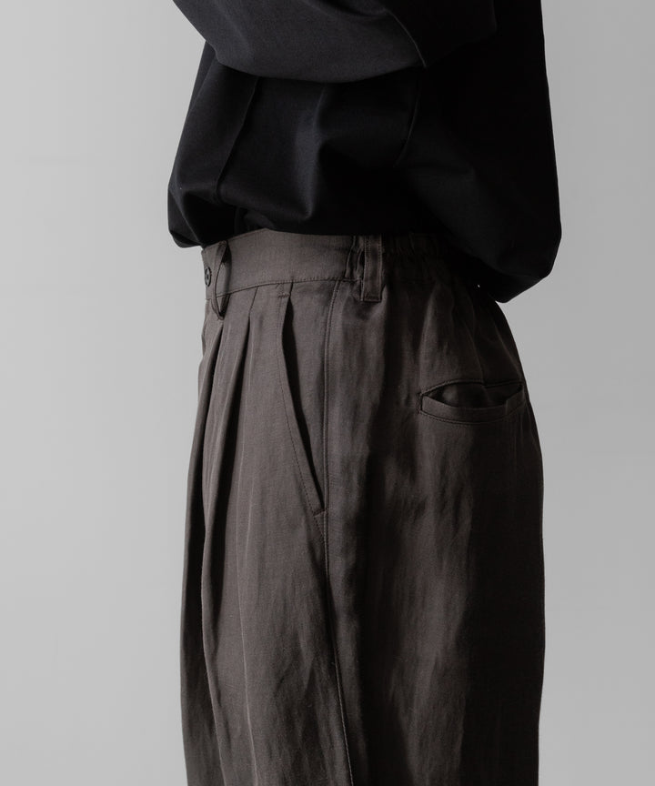 ssstein(シュタイン)のVIS/LI TWILL WIDE EASY TROUSERS - KHAKIの公式通販サイトsession福岡セレクトショップ