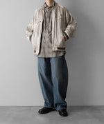 画像をギャラリービューアに読み込む, ssstein(シュタイン)のC/R CHECK OVERSIZED DOWN PAT SHIRT - TAUPE×GREY OMBREの公式通販サイトsession福岡セレクトショップ
