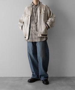 ssstein(シュタイン)のC/R CHECK OVERSIZED DOWN PAT SHIRT - TAUPE×GREY OMBREの公式通販サイトsession福岡セレクトショップ