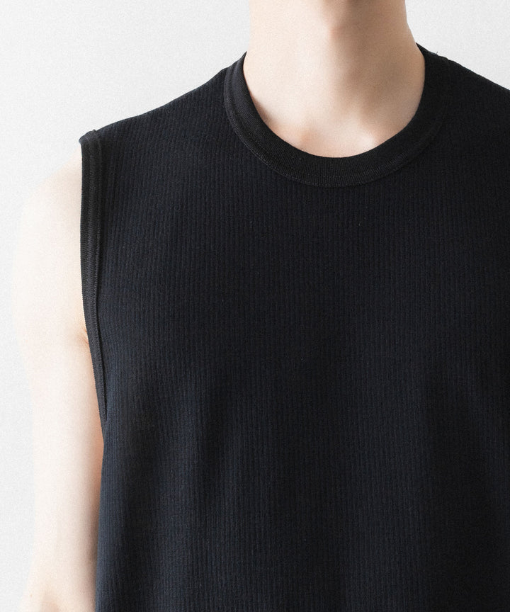 ssstein(シュタイン)のFINE WOOL OVERSIZED NO SLEEVE TEE - BLACKの公式通販サイトsession福岡セレクトショップ
