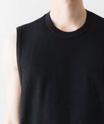 画像をギャラリービューアに読み込む, ssstein(シュタイン)のFINE WOOL OVERSIZED NO SLEEVE TEE - BLACKの公式通販サイトsession福岡セレクトショップ
