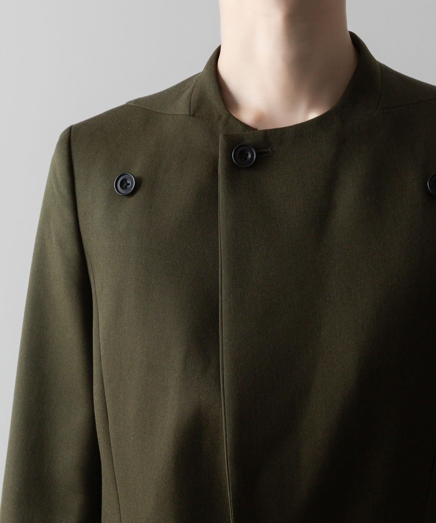 ato(アトウ)のLAPEL BUTTONED JACKET - KHAKIの公式通販サイトsession福岡セレクトショップ