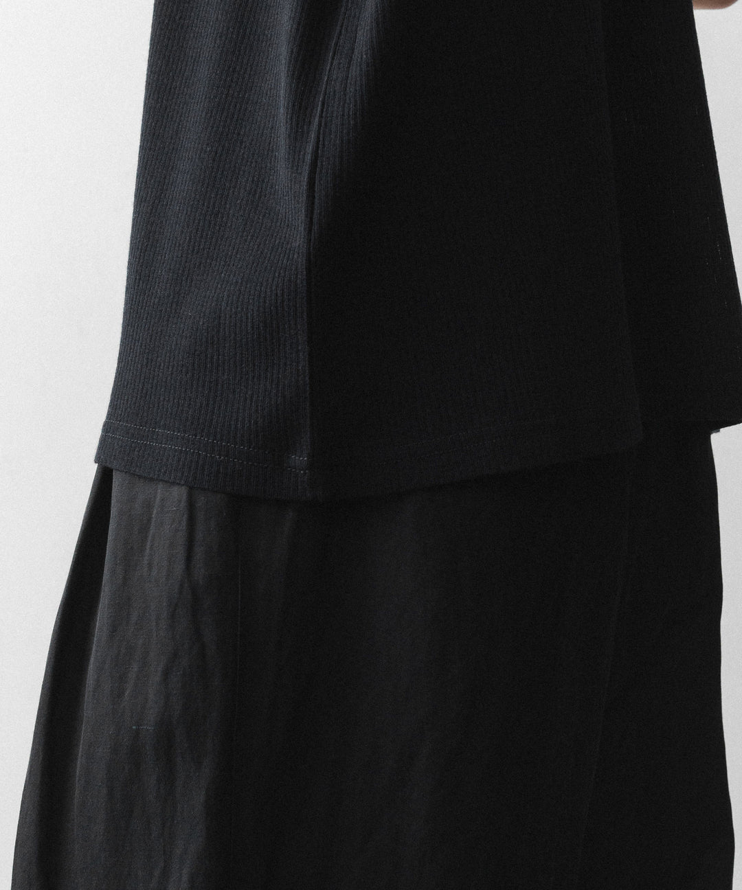 ssstein(シュタイン)のFINE WOOL OVERSIZED NO SLEEVE TEE - BLACKの公式通販サイトsession福岡セレクトショップ