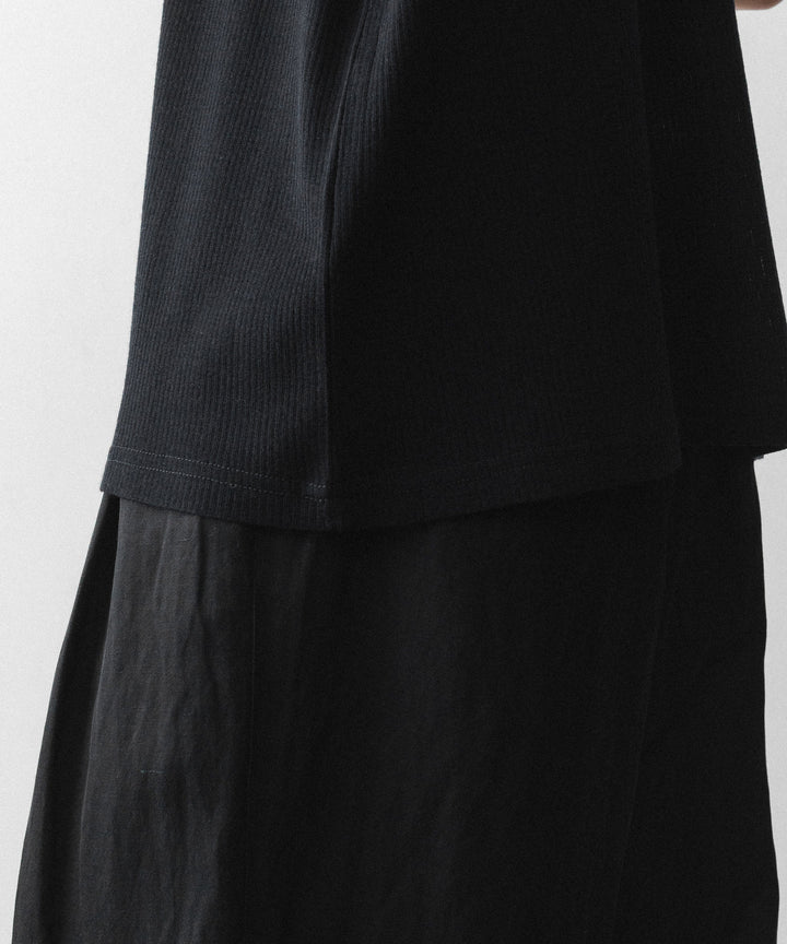 ssstein(シュタイン)のFINE WOOL OVERSIZED NO SLEEVE TEE - BLACKの公式通販サイトsession福岡セレクトショップ