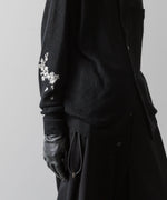 画像をギャラリービューアに読み込む, 【ANTHEM A】HAND EMBROIDERY MOHAIR NYLON CARDIGAN - BLACK
