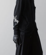 画像をギャラリービューアに読み込む, 【ANTHEM A】HAND EMBROIDERY MOHAIR NYLON CARDIGAN - BLACK
