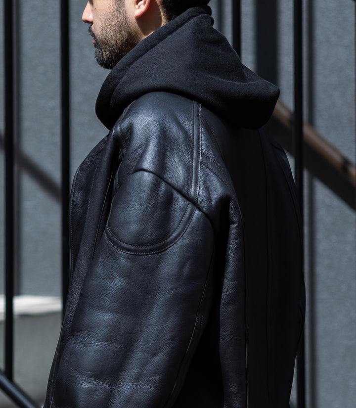 stein シュタイン 23AW MOUTON RACING JACKET - BLACK sessionセッション福岡セレクトショップ 公式通販サイト