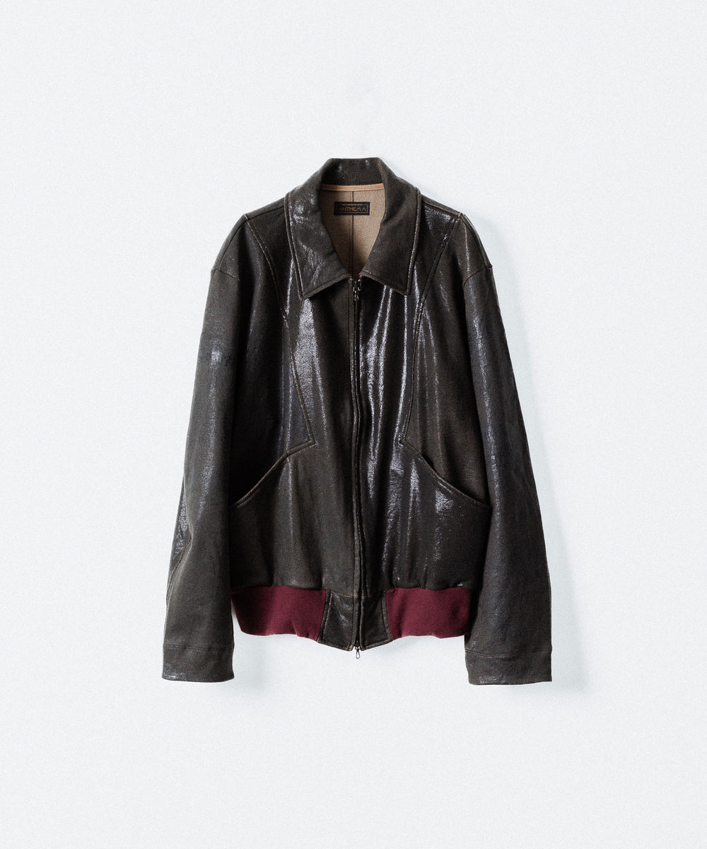 ANTHEM A アンセムエー CRACK TERRY BLOUSONのBROWN 公式通販サイトsession福岡セレクトショップ