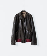 画像をギャラリービューアに読み込む, ANTHEM A アンセムエー CRACK TERRY BLOUSONのBROWN 公式通販サイトsession福岡セレクトショップ
