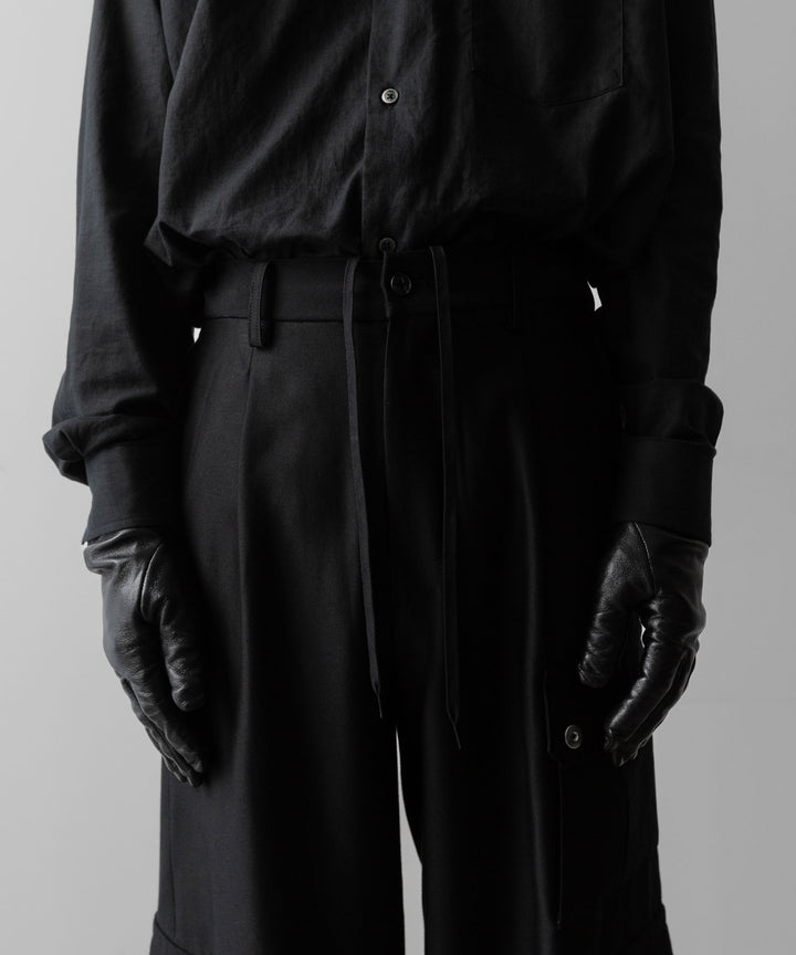 ssstein(シュタイン)のW/R/SI DOUBLE WEAVE CARGO POCKET TROUSERS - BLACKの公式通販サイトsession福岡セレクトショップ