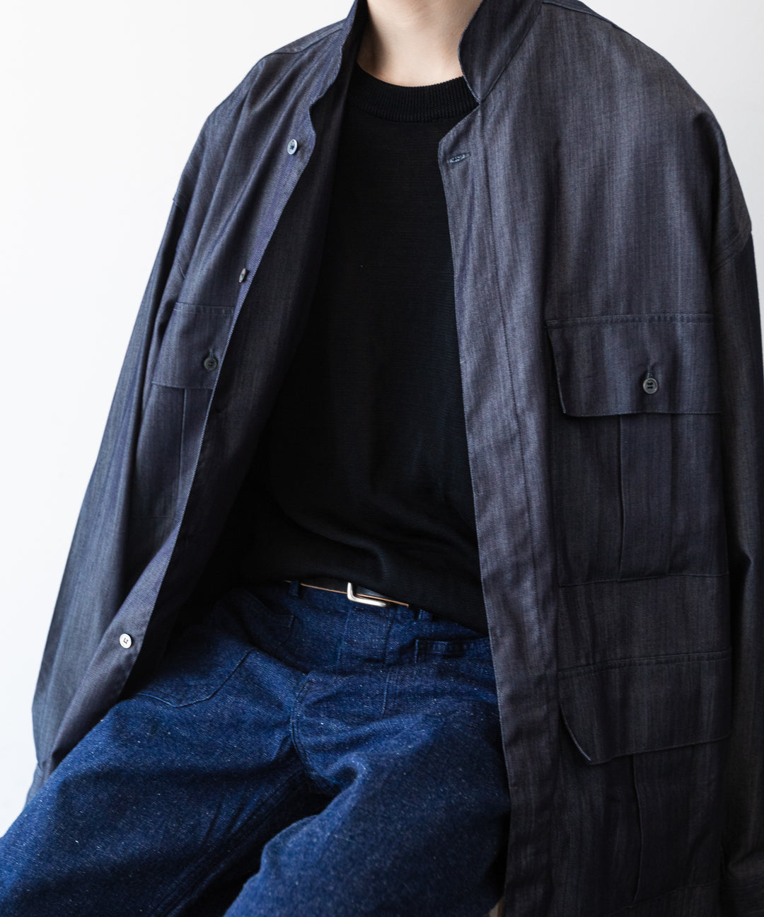 【INTÉRIM】インテリムの巻きパンツ 1940’s WW2 US.NAVY SELVEDGE NEP DENIM TROSER - NEP NAVY