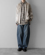 画像をギャラリービューアに読み込む, ssstein(シュタイン)×KEITAMARUYAMAのVINTAGE SATIN / VELVET REVERSIBLE ZIP JACKET - GREIGE×BLACKの公式通販サイトsession福岡セレクトショップ
