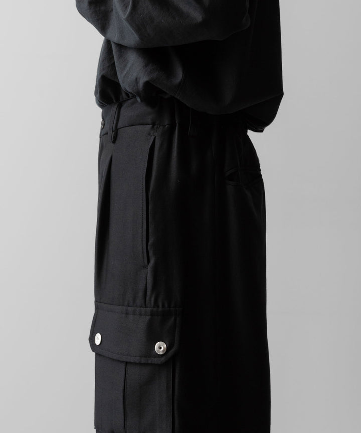 ssstein(シュタイン)のW/R/SI DOUBLE WEAVE CARGO POCKET TROUSERS - BLACKの公式通販サイトsession福岡セレクトショップ