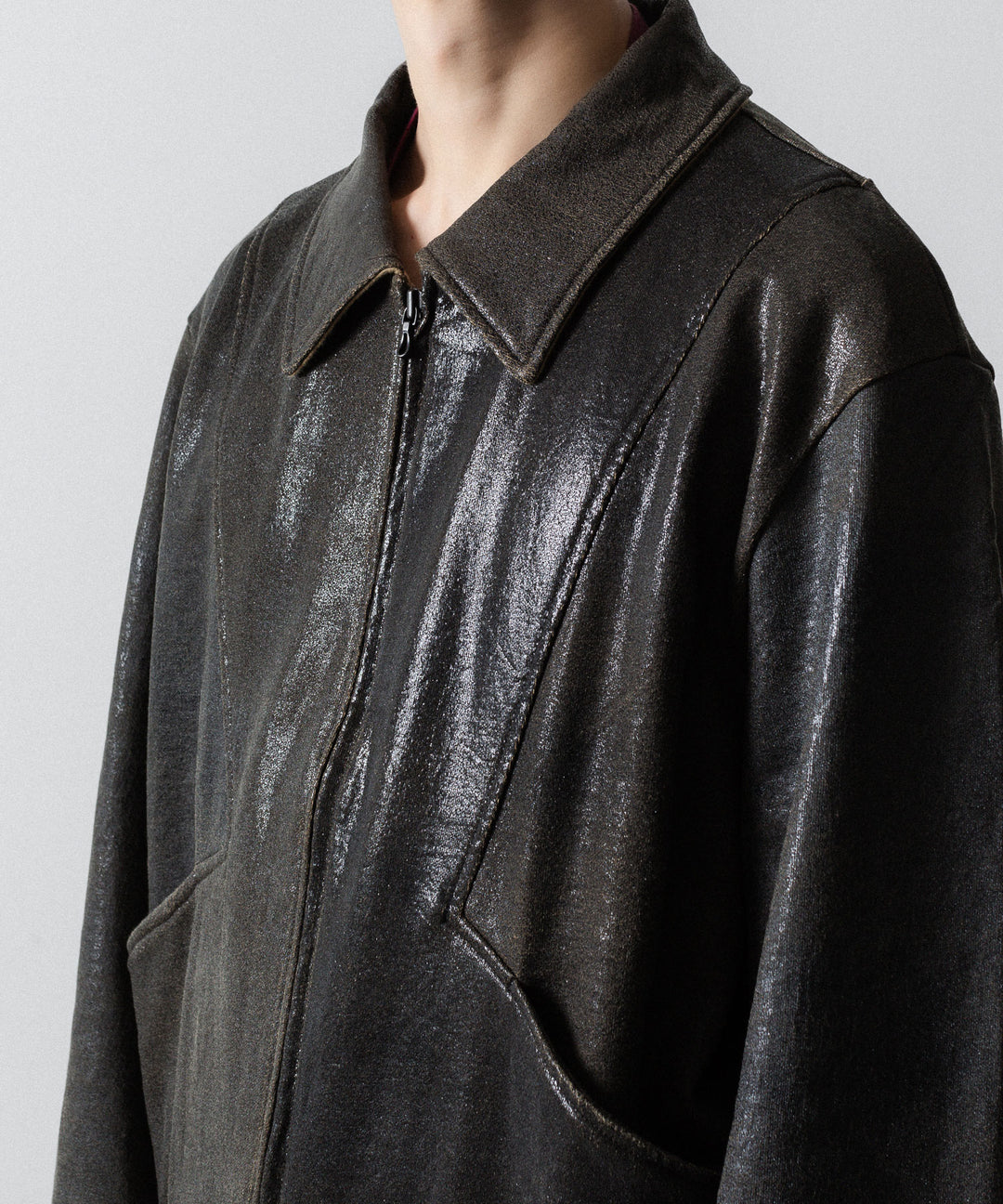 ANTHEM A アンセムエー CRACK TERRY BLOUSONのBROWN 公式通販サイトsession福岡セレクトショップ