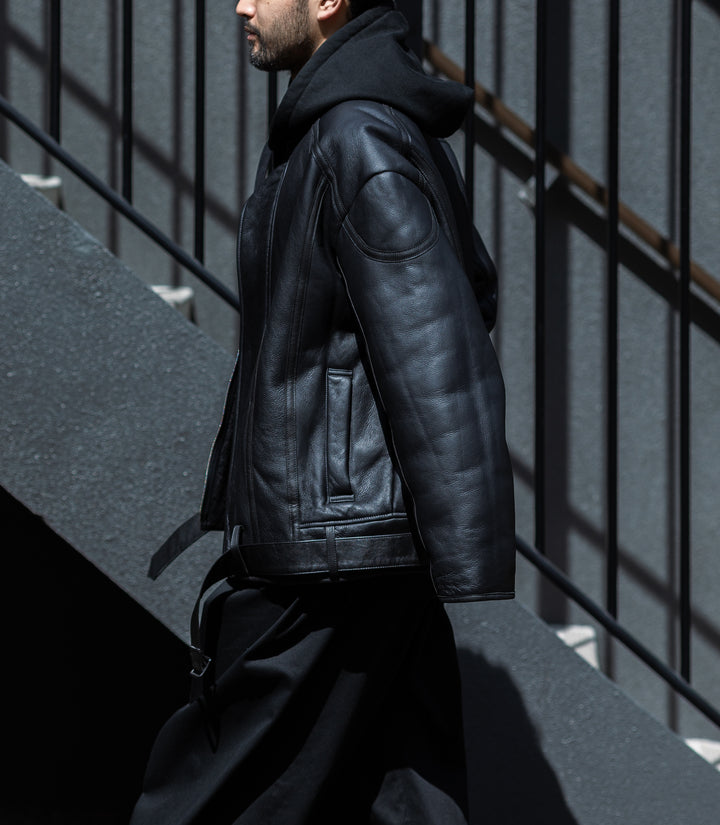 stein シュタイン 23AW MOUTON RACING JACKET - BLACK sessionセッション福岡セレクトショップ 公式通販サイト