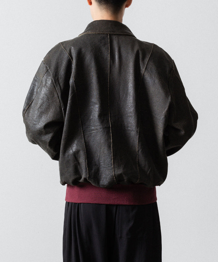 ANTHEM A アンセムエー CRACK TERRY BLOUSONのBROWN 公式通販サイトsession福岡セレクトショップ