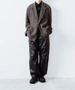 画像をギャラリービューアに読み込む, ssstein(シュタイン)のWOOL/CASHMERE FLEECE SINGLE BREASTED JACKET - GREY BROWNの公式通販サイトsession福岡セレクトショップ
