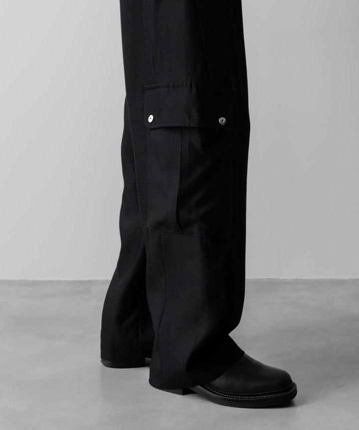 ssstein(シュタイン)のW/R/SI DOUBLE WEAVE CARGO POCKET TROUSERS - BLACKの公式通販サイトsession福岡セレクトショップ