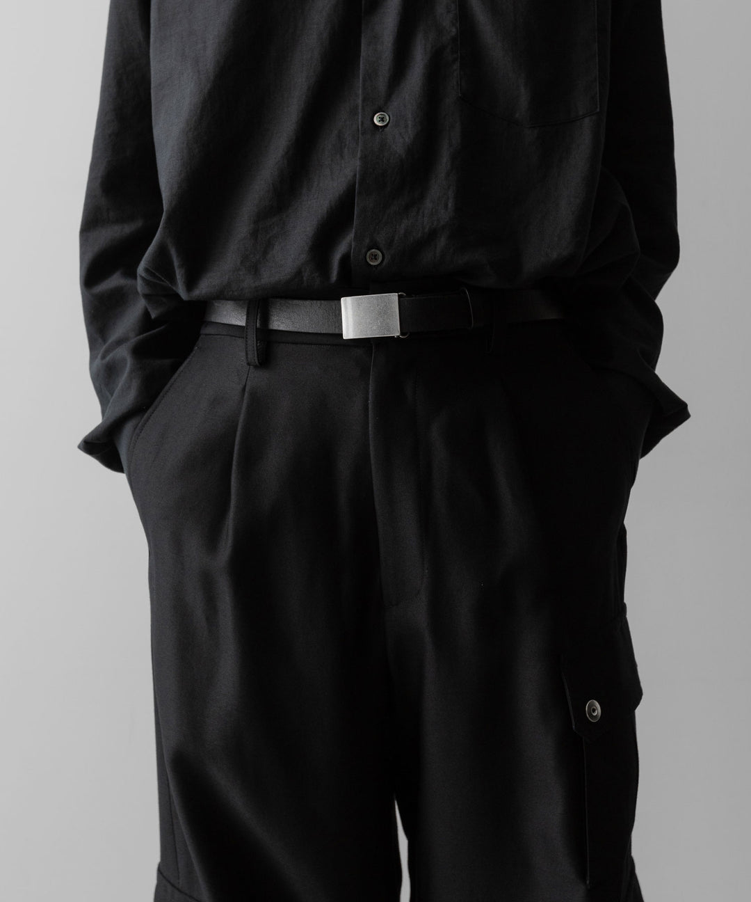 ssstein(シュタイン)のW/R/SI DOUBLE WEAVE CARGO POCKET TROUSERS - BLACKの公式通販サイトsession福岡セレクトショップ