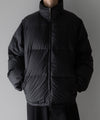 【stein】DETACHABLE SLEEVES CROPPED DOWN JACKET - BLACK