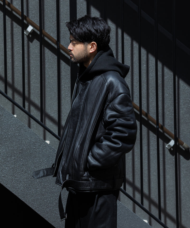 stein シュタイン 23AW MOUTON RACING JACKET - BLACK sessionセッション福岡セレクトショップ 公式通販サイト