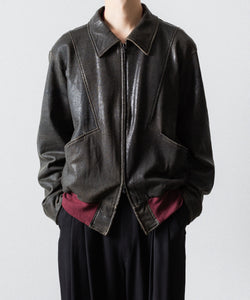 トップス ANTHEM A 25aw CRACK TERRY BLOUSON BROWN ANTHEM A / アンセムエー】CRACK TERRY BLOUSON - BROWN | 公式通販