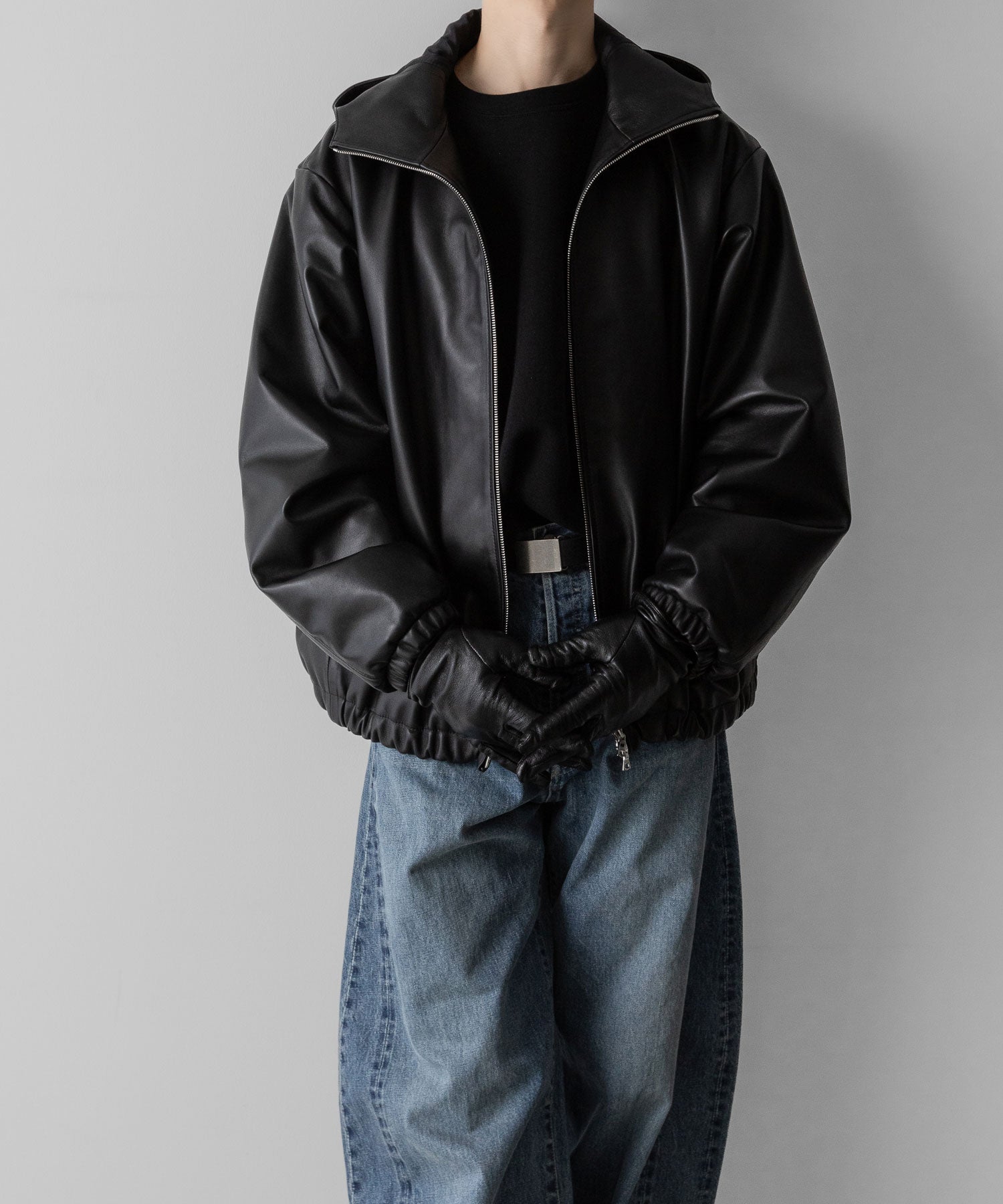 ssstein(シュタイン)のLEATHER HOODED SHORT JACKET - BLACKの公式通販サイトsession福岡セレクトショップ