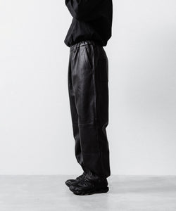 ssstein / シュタイン】SHEEP LEATHER EASY TROUSERS - BLACK | 公式