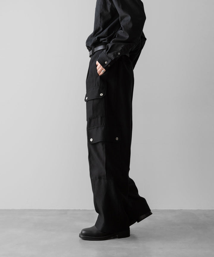 ssstein(シュタイン)のW/R/SI DOUBLE WEAVE CARGO POCKET TROUSERS - BLACKの公式通販サイトsession福岡セレクトショップ